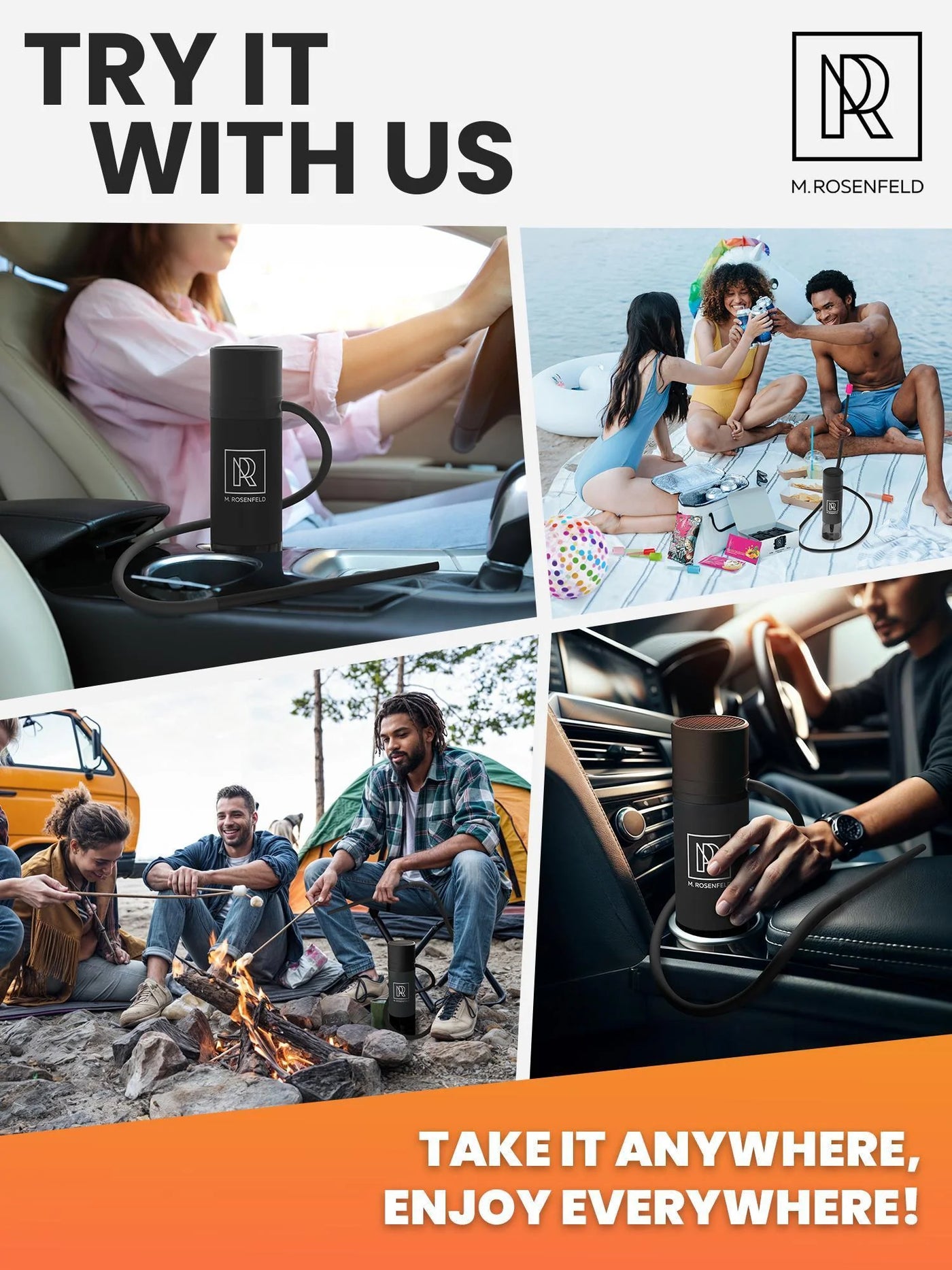 Portable Hookah Set for Travel Car Hookah with Accessories Personal Hookah Cup with Silicone Hose Easytoclean Design Compact Black Hooka Set for Outdoor Use